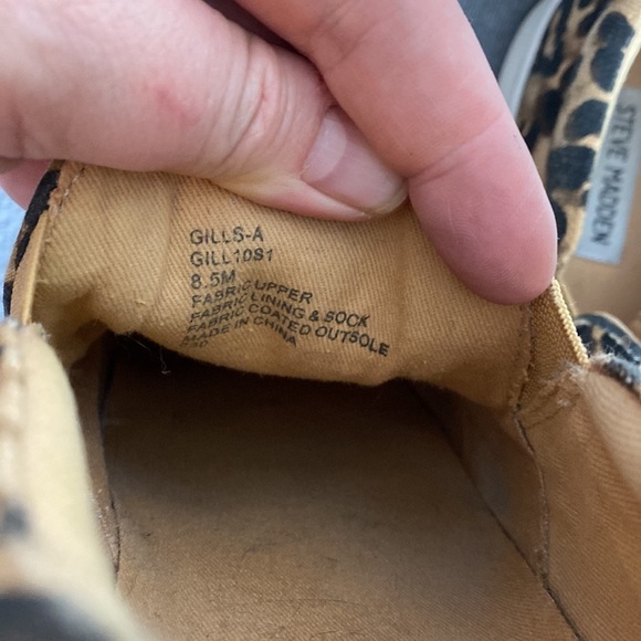 Steve Madden Women's Gills Fashion Sneaker Leopard Size 8.5 - Picture 8 of 9